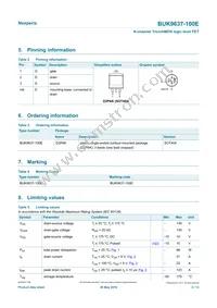 BUK9637-100E Datasheet Page 2