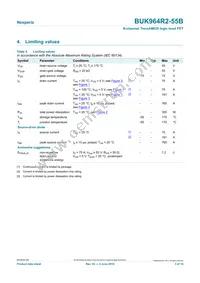 BUK964R2-55B Datasheet Page 3