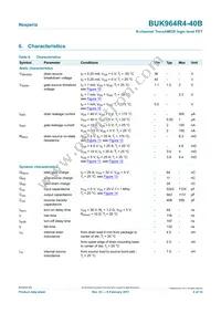 BUK964R4-40B Datasheet Page 6