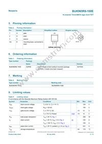 BUK965R8-100E Datasheet Page 2