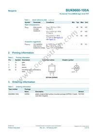BUK9660-100A Datasheet Page 2