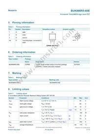 BUK966R5-60E Datasheet Page 2