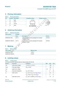 BUK98180-100A Datasheet Page 2
