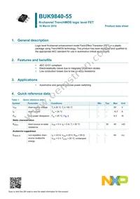 BUK9840-55 Datasheet Page 2