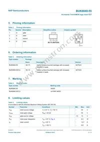 BUK9840-55 Datasheet Page 3