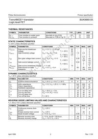 BUK9880-55 Datasheet Page 2