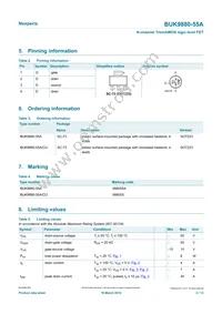 BUK9880-55A Datasheet Page 2