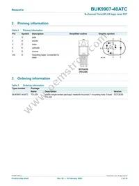 BUK9907-40ATC Datasheet Page 2