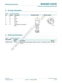 BUK9907-55ATE Datasheet Page 3