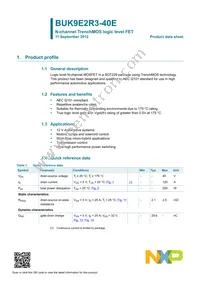 BUK9E2R3-40E Datasheet Page 2