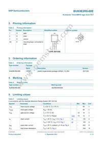 BUK9E2R8-60E Datasheet Page 3