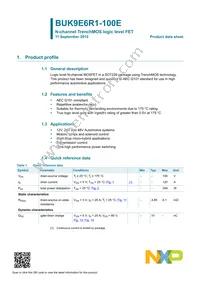 BUK9E6R1-100E Datasheet Page 2