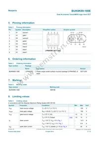 BUK9K89-100E Datasheet Page 2