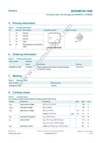 BUK9M120-100EX Datasheet Page 2