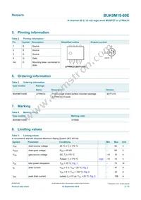 BUK9M15-60EX Datasheet Page 2