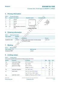 BUK9M156-100EX Datasheet Page 2