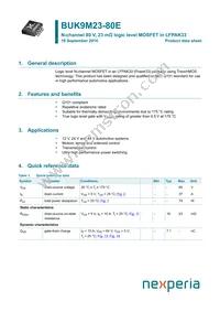 BUK9M23-80EX Datasheet Cover