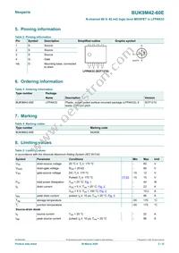 BUK9M42-60EX Datasheet Page 2