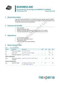 BUK9M52-40EX Datasheet Cover