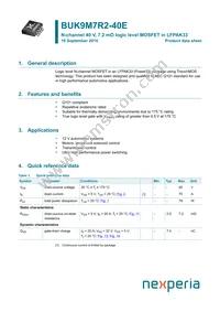 BUK9M7R2-40EX Datasheet Cover