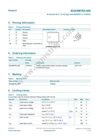BUK9M7R2-40EX Datasheet Page 2