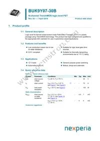 BUK9Y07-30B Datasheet Cover