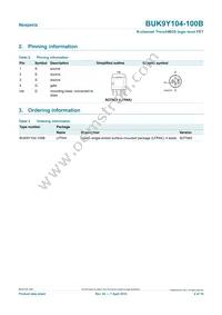 BUK9Y104-100B Datasheet Page 2