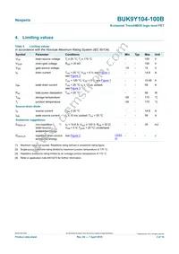 BUK9Y104-100B Datasheet Page 3