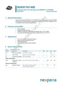 BUK9Y107-80EX Datasheet Cover