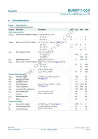 BUK9Y11-30B Datasheet Page 5