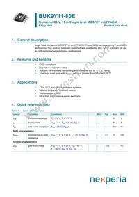 BUK9Y11-80EX Datasheet Cover