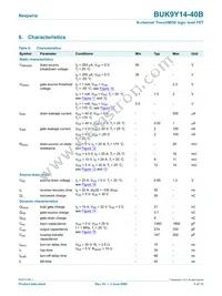 BUK9Y14-40B Datasheet Page 5