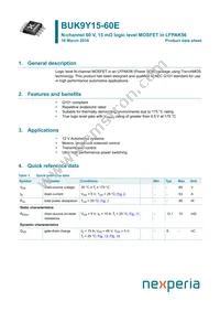 BUK9Y15-60E Datasheet Cover