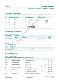 BUK9Y3R5-40E Datasheet Page 2