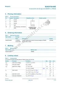 BUK9Y59-60E Datasheet Page 2