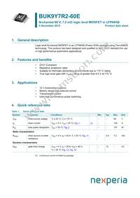 BUK9Y7R2-60E Datasheet Cover