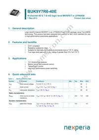 BUK9Y7R6-40E Datasheet Cover