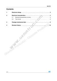 BUL705 Datasheet Page 2