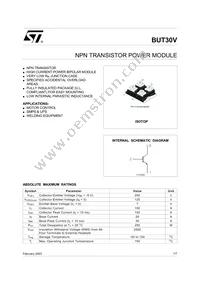 BUT30V Datasheet Cover