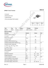 BUZ32 Datasheet Cover