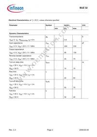 BUZ32 Datasheet Page 3