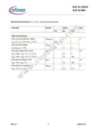 BUZ32 E3045A Datasheet Page 2