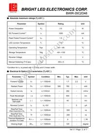 BWIR-35C2O48 Datasheet Page 2