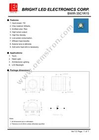 BWL-35C1R15 Datasheet Cover