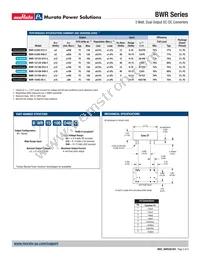 BWR-15/85-D5-C Datasheet Page 2