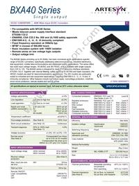 BXA40-48S2V9-SM Datasheet Cover