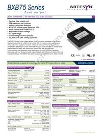 BXB75-48D3V3-2V5FH Datasheet Cover