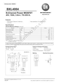 BXL4004-1E Datasheet Cover