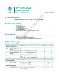 BYC15X-600PQ Datasheet Cover