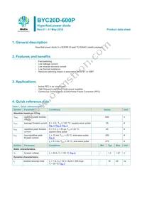 BYC20D-600PQ Datasheet Cover